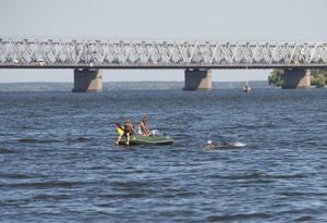 17. August 2013, 5. Internationalen Dnepr-Schwimmen in der UKRAINE