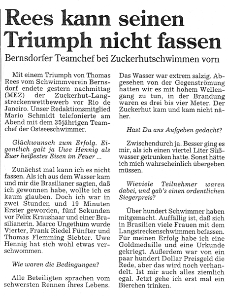 Freie Presse 15.Dezember 1997